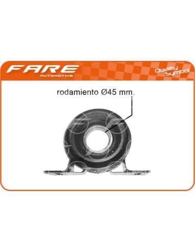Suspensión, árbol de transmisión Fare 4025 - SOPORTE TRANSMIS.CON RODAMIENTO 45