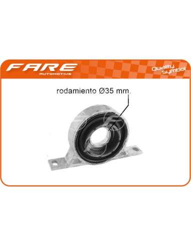 Suspensión, árbol de transmisión Fare 4968 - SOP.CENTRAL TRANSMISION BMW SERIE 5