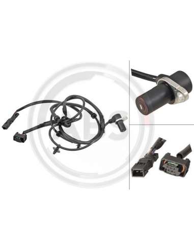 Sensor, revoluciones de la rueda Abs 30721 - SENSOR VELOCIDAD  SEAT/AUDI
