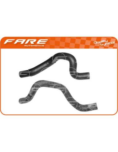Manguito, intercambiador calor - calefacción Fare 9336 - JGO.MGTOS.CALEFACTOR R.MEGANE I