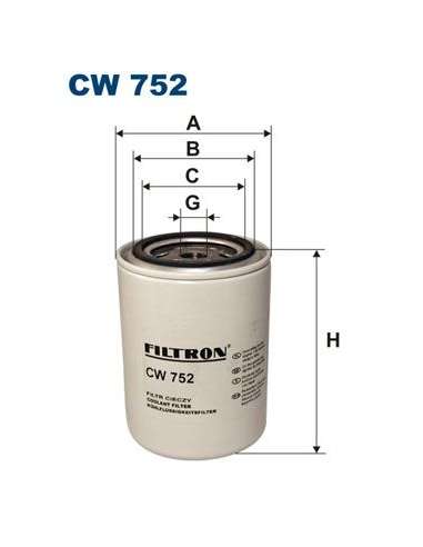 Filtro del refrigerante Filtron CW 752 - FILTRO DE REFRIGERENTE