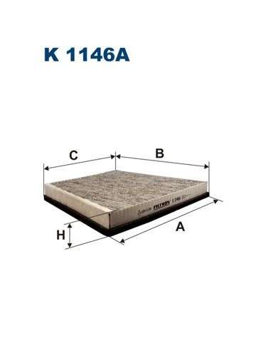 Filtro, aire habitáculo Filtron K 1146A - FILTRO DE HABITÃCULO FILTRON