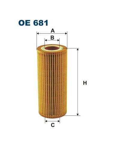 Filtro hidráulico, transmisión automática Filtron OE 681 - FILTRO DE ACEITE FILTRON