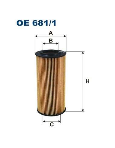 Filtro hidráulico, transmisión automática Filtron OE 681/1 - FILTRO DE ACEITE FILTRON