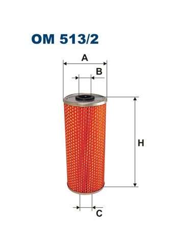 Filtro de aceite Filtron OM 513/2 - FILTRO DE ACEITE FILTRON