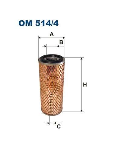 Filtro de aceite Filtron OM 514/4 - FILTRO DE ACEITE FILTRON