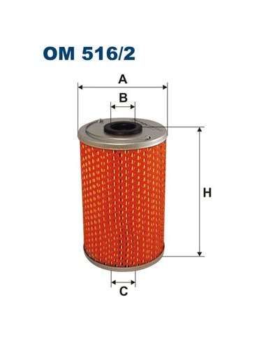 Filtro de aceite Filtron OM 516/2 - FILTRO DE ACEITE FILTRON