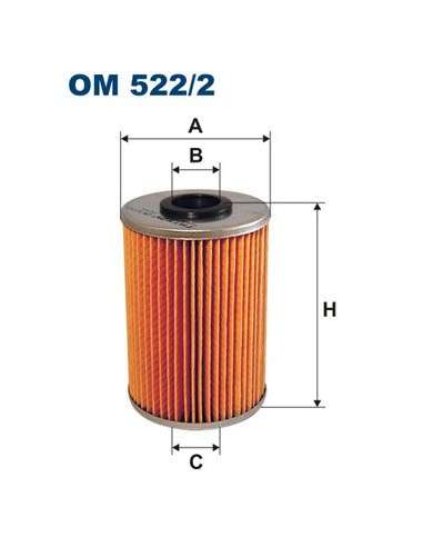 Filtro de aceite Filtron OM 522/2 - FILTRO DE ACEITE FILTRON