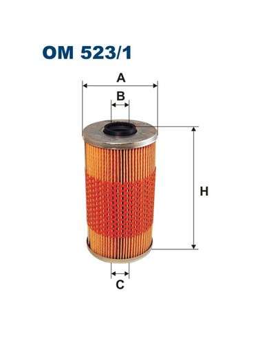 Filtro de aceite Filtron OM 523/1 - FILTRO DE ACEITE FILTRON