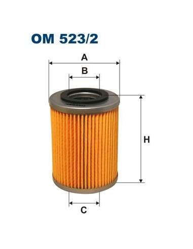 Filtro de aceite Filtron OM 523/2 - FILTRO DE ACEITE FILTRON