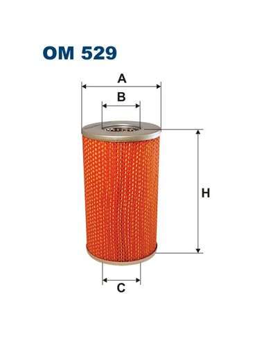 Filtro de aceite Filtron OM 529 - FILTRO DE ACEITE FILTRON