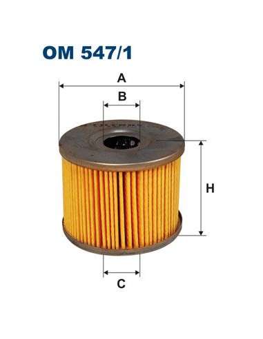 Filtro hidráulico, transmisión automática Filtron OM 547/1 - FILTRO DE ACEITE