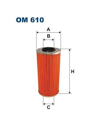 Filtro de aceite Filtron OM 610 - FILTRO DE ACEITE FILTRON