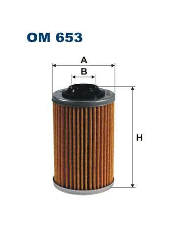 Filtro de aceite Filtron OM 653 - FILTRO DE ACEITE FILTRON