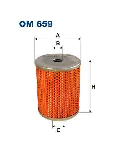 Filtro hidráulico, transmisión automática Filtron OM 659 - FILTRO DE ACEITE FILTRON