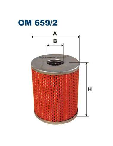 Filtro de aceite Filtron OM 659/2 - FILTRO DE ACEITE