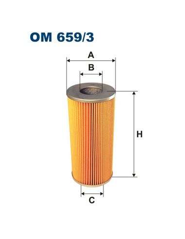 Filtro de aceite Filtron OM 659/3 - FILTRO DE ACEITE FILTRON