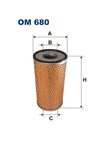 Filtro de aceite Filtron OM 680 - FILTRO DE ACEITE FILTRON