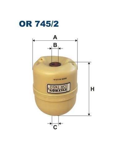 Filtro de aceite Filtron OR 745/2 - FILTRO DE ACEITE FILTRON