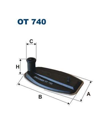 Filtro hidráulico, transmisión automática Filtron OT 740 - FILTRO HIDRAULICO