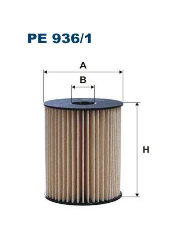Filtro combustible Filtron PE 936/1 - FILTRO DE COMBUSTIBLE FILTRON