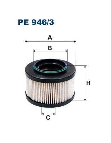 Filtro combustible Filtron PE 946/3 - FILTRO DE COMBUSTIBLE FILTRON