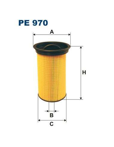 Filtro combustible Filtron PE 970 - FILTRO DE COMBUSTIBLE FILTRON