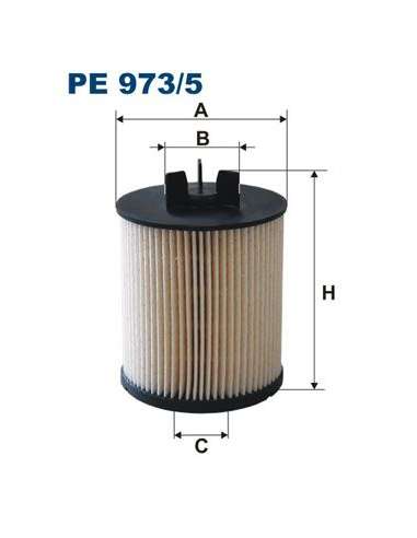 Filtro combustible Filtron PE 973/5 - FILTRO DE COMBUSTIBLE FILTRON