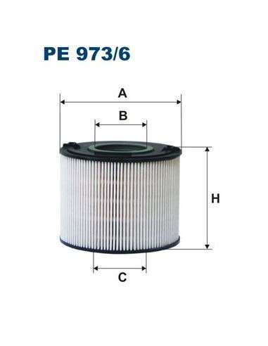 Filtro combustible Filtron PE 973/6 - FILTRO DE COMBUSTIBLE FILTRON