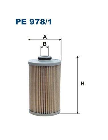 Filtro combustible Filtron PE 978/1 - FILTRO DE COMBUSTIBLE FILTRON