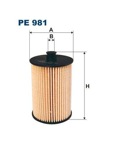 Filtro combustible Filtron PE 981 - FILTRO DE COMBUSTIBLE FILTRON