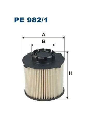 Filtro combustible Filtron PE 982/1 - FILTRO DE COMBUSTIBLE FILTRON