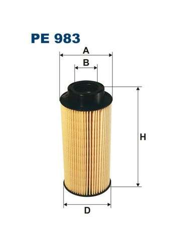 Filtro combustible Filtron PE 983 - FILTRO DE COMBUSTIBLE FILTRON