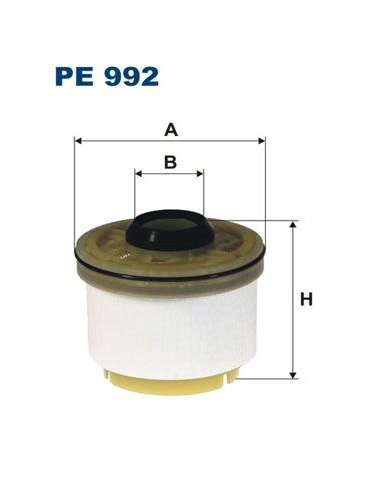 Filtro combustible Filtron PE 992 - FILTRO DE COMBUSTIBLE FILTRON