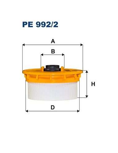 Filtro combustible Filtron PE 992/2 - FILTRO DE COMBUSTIBLE FILTRON