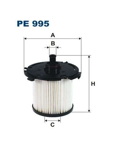 Filtro combustible Filtron PE 995 - FILTRO DE COMBUSTIBLE FILTRON