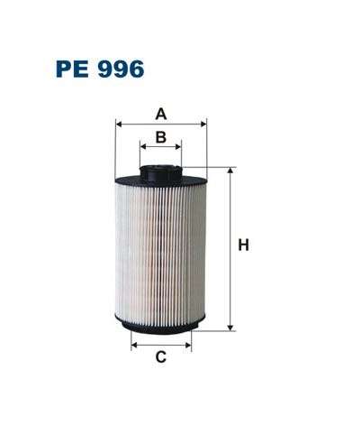 Filtro combustible Filtron PE 996 - FILTRO DE COMBUSTIBLE FILTRON
