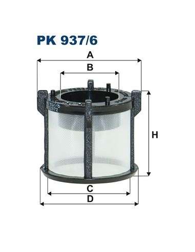 Filtro combustible Filtron PK 937/6 - FILTRO DE COMBUSTIBLE FILTRON