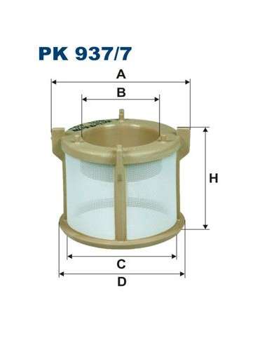 Filtro combustible Filtron PK 937/7 - FILTRO DE COMBUSTIBLE FILTRON