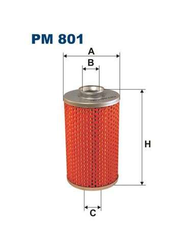 Filtro combustible Filtron PM 801 - FILTRO DE COMBUSTIBLE FILTRON