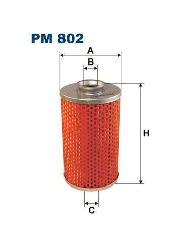 Filtro combustible Filtron PM 802 - FILTRO DE COMBUSTIBLE FILTRON