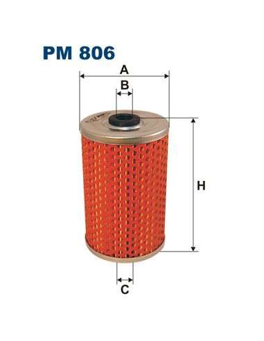 Filtro combustible Filtron PM 806 - FILTRO DE COMBUSTIBLE FILTRON