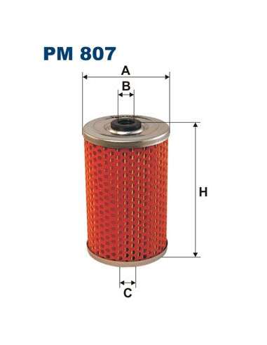 Filtro combustible Filtron PM 807 - FILTRO DE COMBUSTIBLE FILTRON