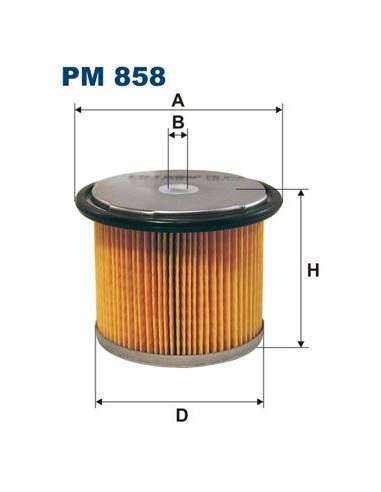 Filtro combustible Filtron PM 858 - FILTRO DE COMBUSTIBLE FILTRON