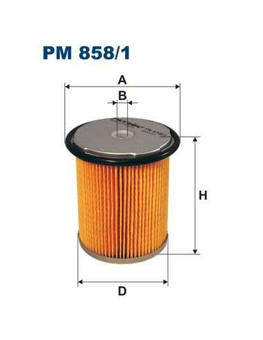 Filtro combustible Filtron PM 858/1 - FILTRO DE COMBUSTIBLE FILTRON
