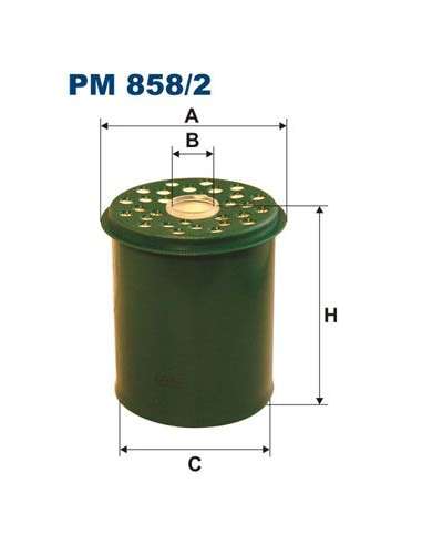 Filtro combustible Filtron PM 858/2 - FILTRO DE COMBUSTIBLE FILTRON