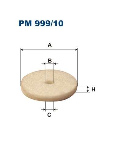 Filtro combustible Filtron PM 999/10 - FILTRO DE COMBUSTIBLE FILTRON