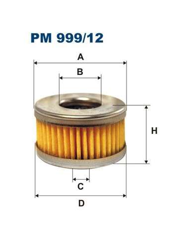 Filtro combustible Filtron PM 999/12 - FILTRO DE COMBUSTIBLE FILTRON