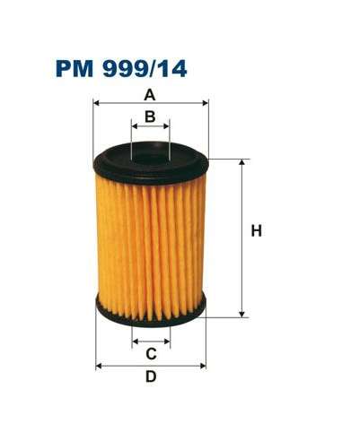 Filtro combustible Filtron PM 999/14 - FILTRO DE COMBUSTIBLE FILTRON