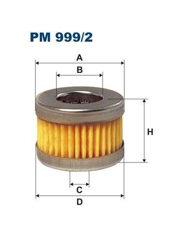Filtro combustible Filtron PM 999/2 - FILTRO DE COMBUSTIBLE FILTRON